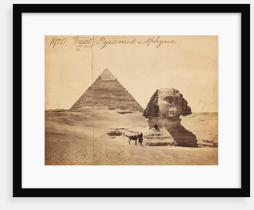 2nd Pyramid & Sphynx by Francis Frith
