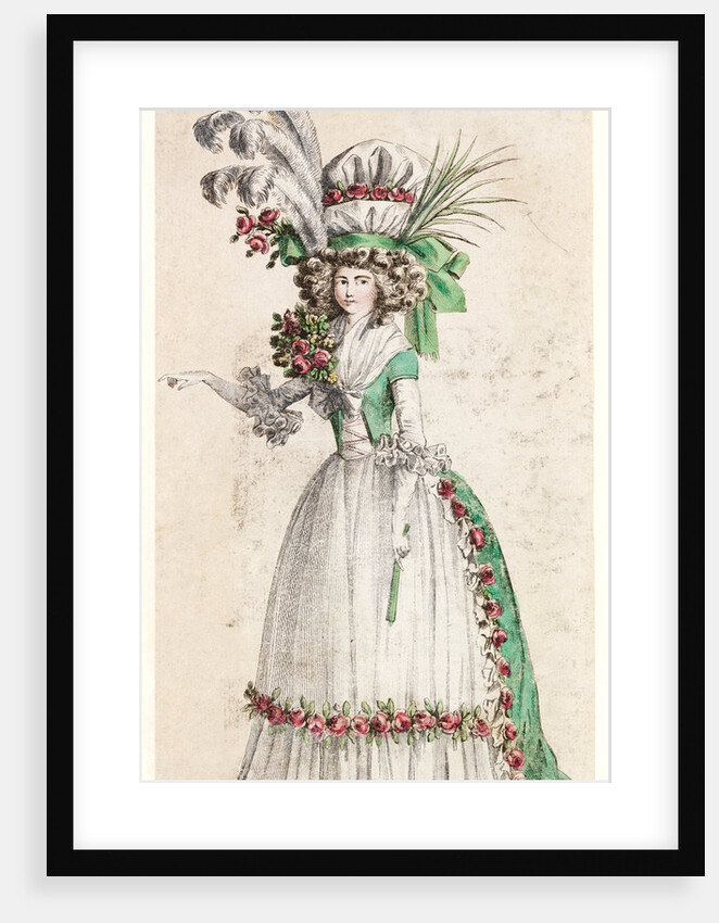 Fashion plate depicting women's costume by Unknown