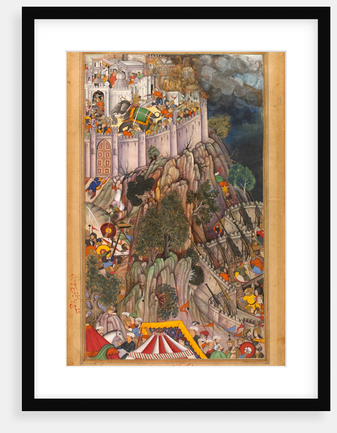 Akbar's forces besieging Rai Surjan Hada's Fort by Anonymous
