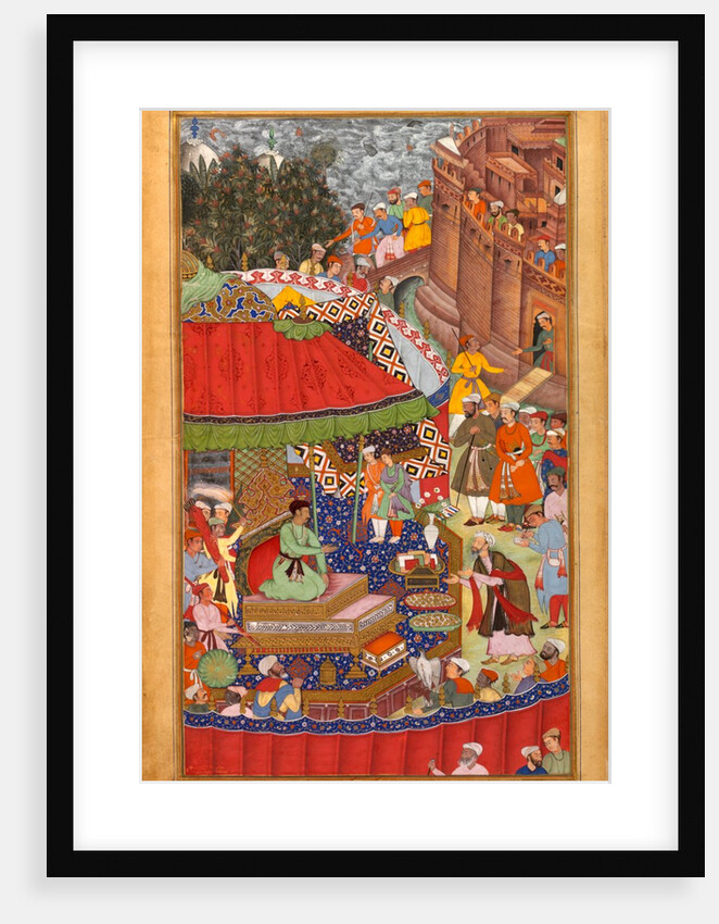 Akbar Receives Trophies of War from Asaf Khan by Anonymous