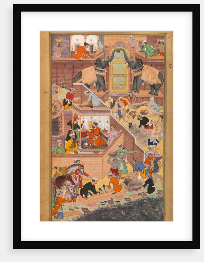 Workmen building Fathpur by Tulsi