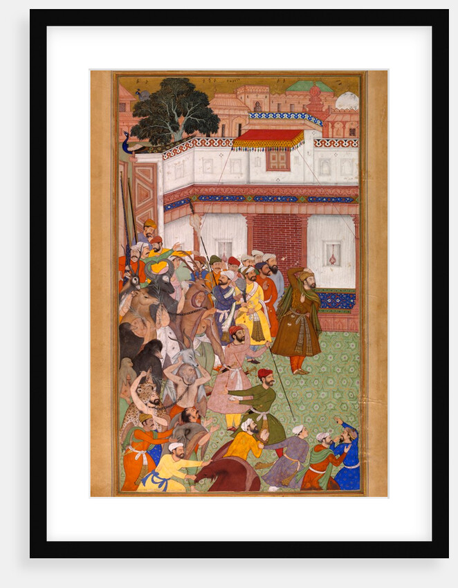 Husain Quli Presents Prisoners of War from Lahore by Basawan