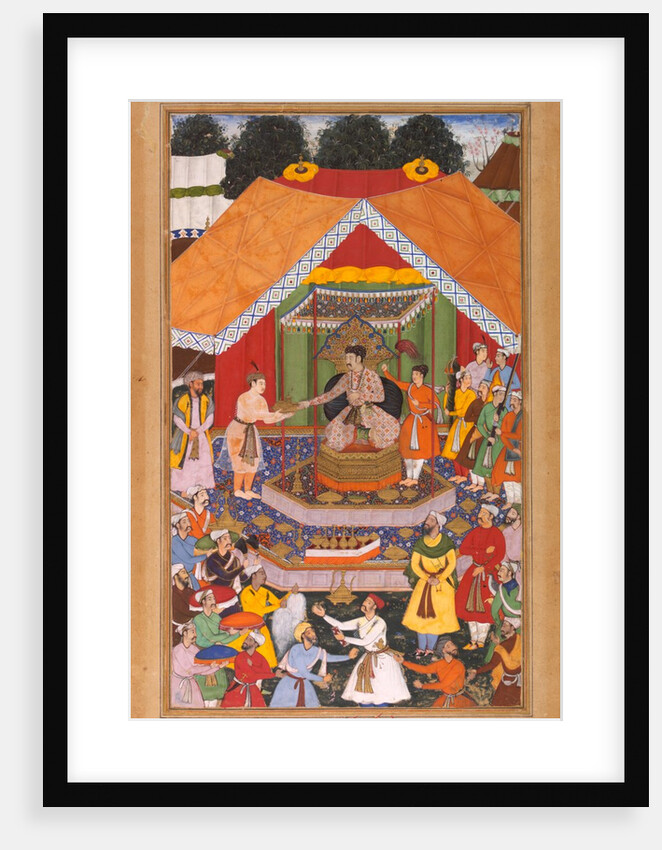 Akbar is entertained by his foster brother Azim Khan at Dipalpur by Anonymous