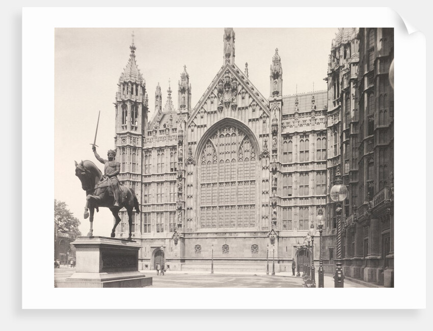 West Front of Westminster Hall, Houses of Parliament by Benjamin Stone