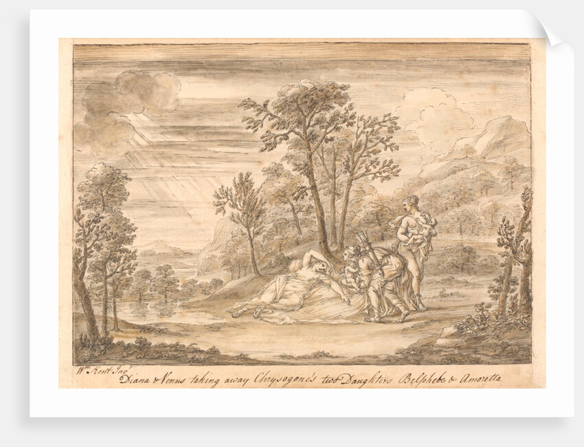 Chrysogone's two Infant Daughters taken away by Venus and Diana by William Kent