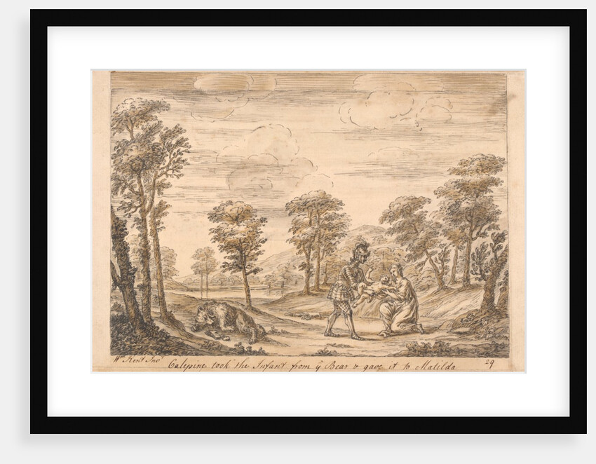 Calepine takes the Infant from the Bear and gives it to Matilda by William Kent