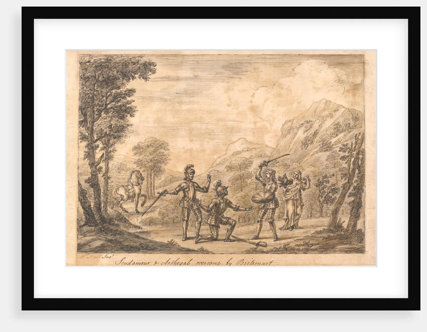 Scudamour and Arthegal fights with Britomart by William Kent