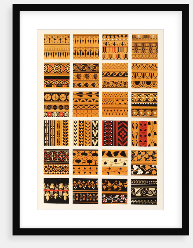 Plate 17 - Greek patterns by Owen Jones