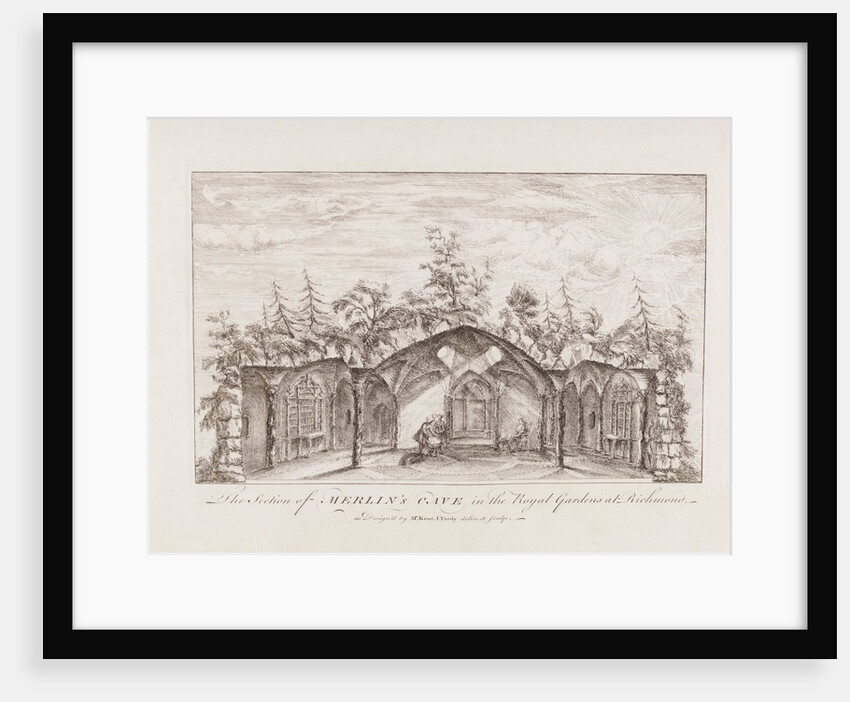 The Section of Merlin Cave in The Royal Gardens at Richmond by William Kent