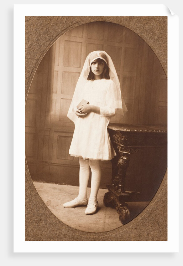 Natalie Edith Jamison at her confirmation day by Unknown