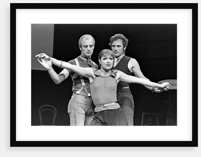 Steven Berkoff, Anna Nygh and Wolf Kahler in Steven Berkoff's Agamemnon at Greenwich Theatre East by Douglas H. Jeffery