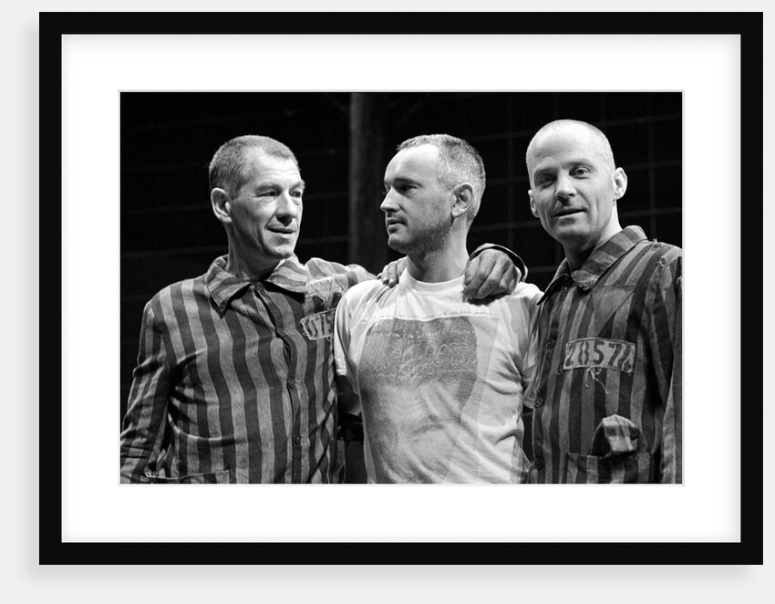 Ian McKellen, Sean Mathias and Michael Cashman in Martin Sherman's Bent at the National Theatre by Douglas H. Jeffery