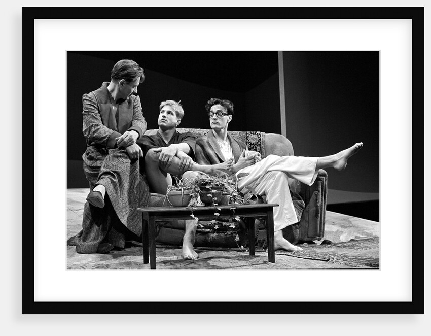 Ian McKellen, Dominic Richards and Paul Rhys, in Martin Sherman's Bent, at the National Theatre by Douglas H. Jeffery