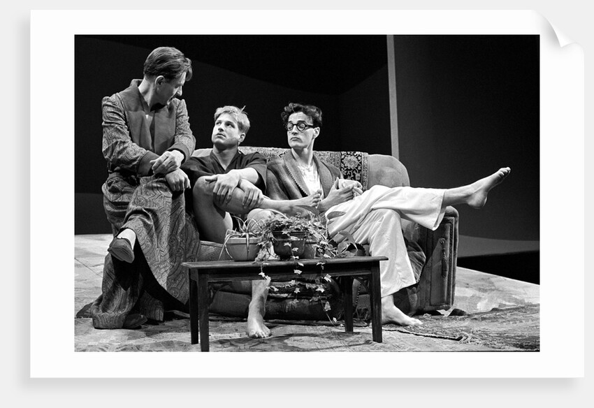 Ian McKellen, Dominic Richards and Paul Rhys, in Martin Sherman's Bent, at the National Theatre by Douglas H. Jeffery