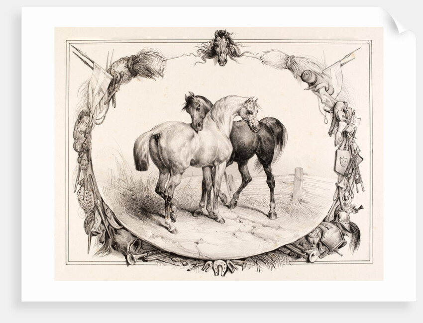 Chevaux au Pâturage by Unknown