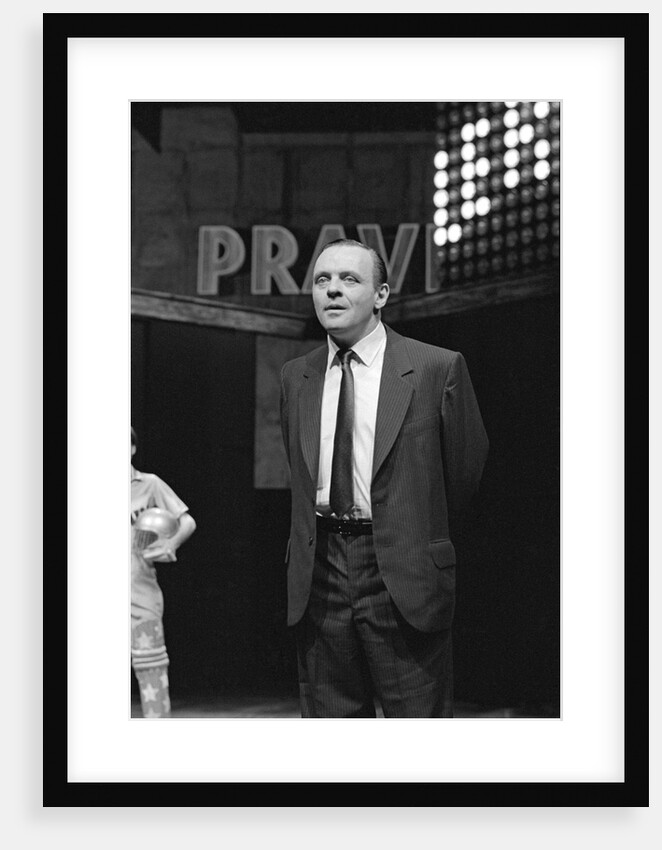 Anthony Hopkins in David Hare and Howard Brenton's Pravda at the National Theatre by Douglas H. Jeffery