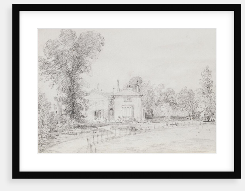 Drawing depicting a cottage by John Constable