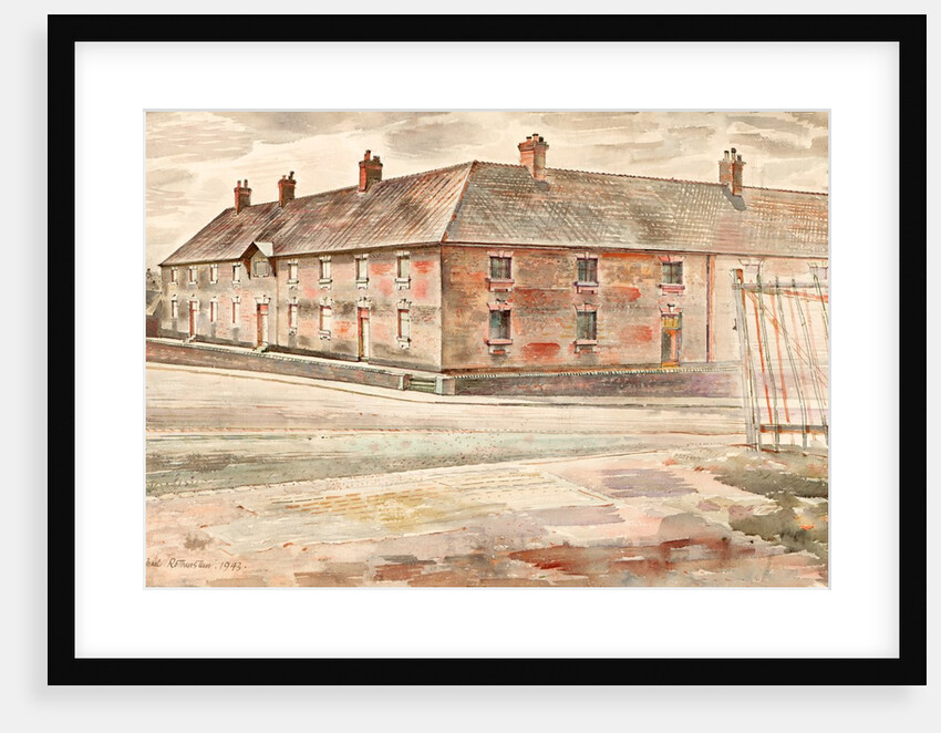 The Almshouses, Newcastle-under-Lyme by Rothenstein