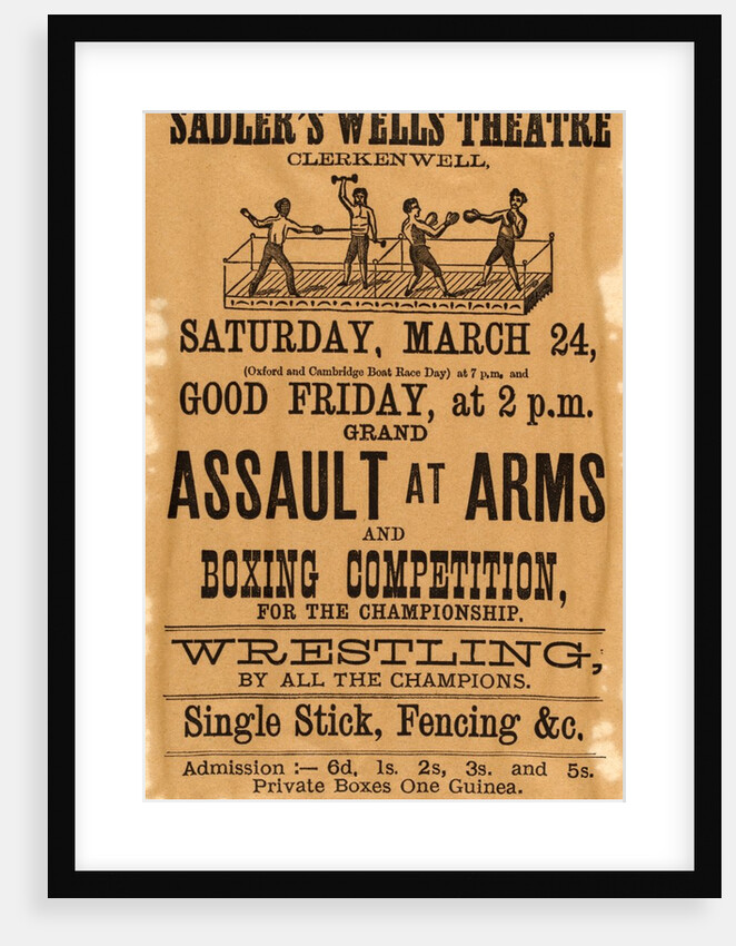 Grand Assault at Arms and Boxing Competition, at the Sadler's Wells by W. Hodges