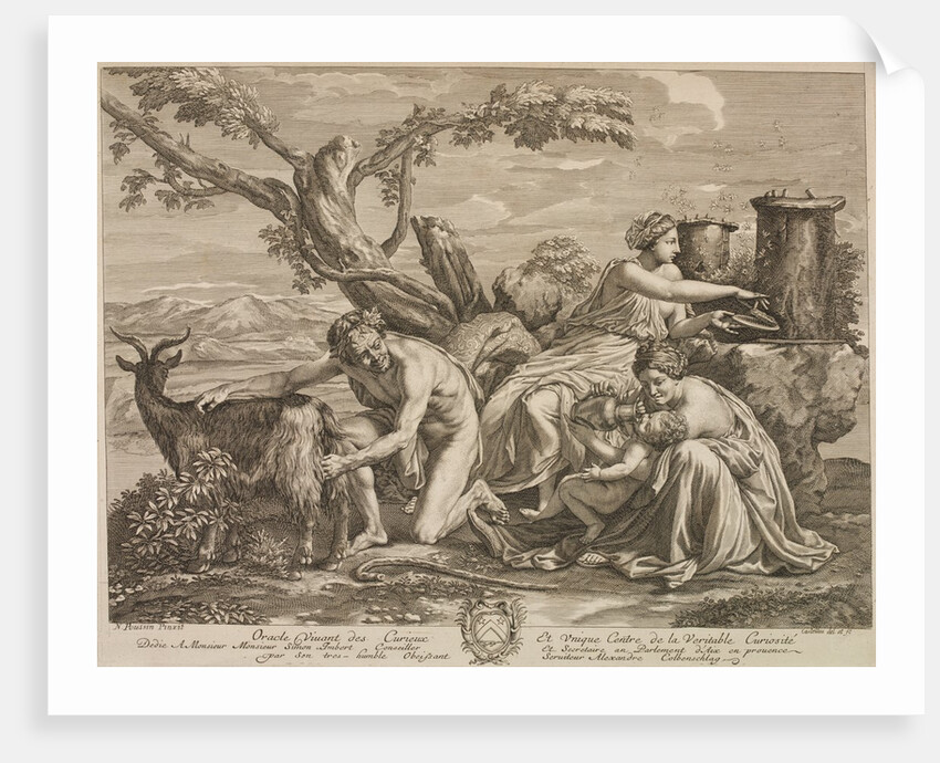 Jupiter nourished by the Corybantes by Guillaume Château; Nicolas Poussin