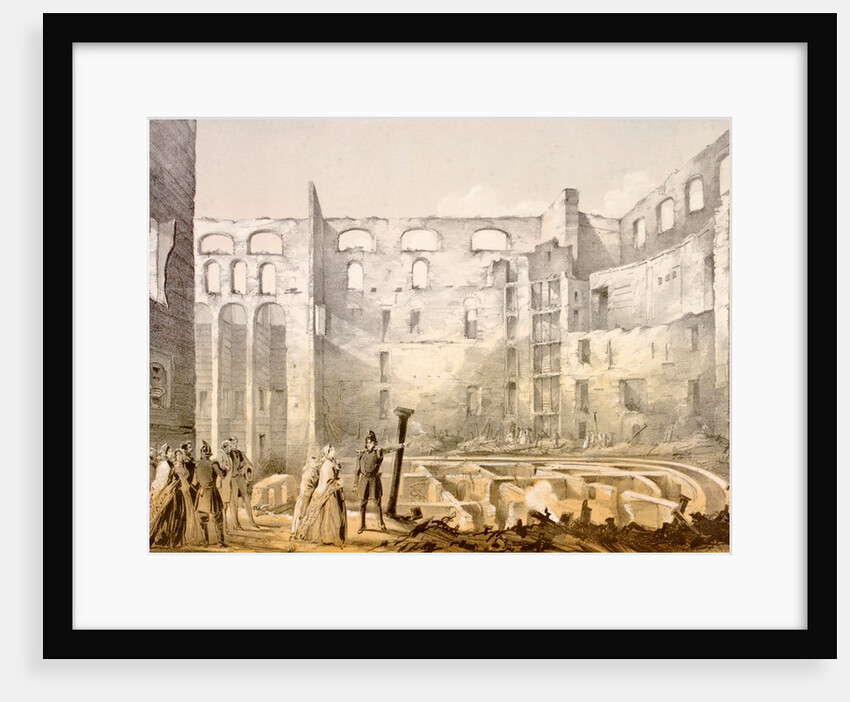 The Ruins of the Royal Italian Opera in Covent Garden by Unknown
