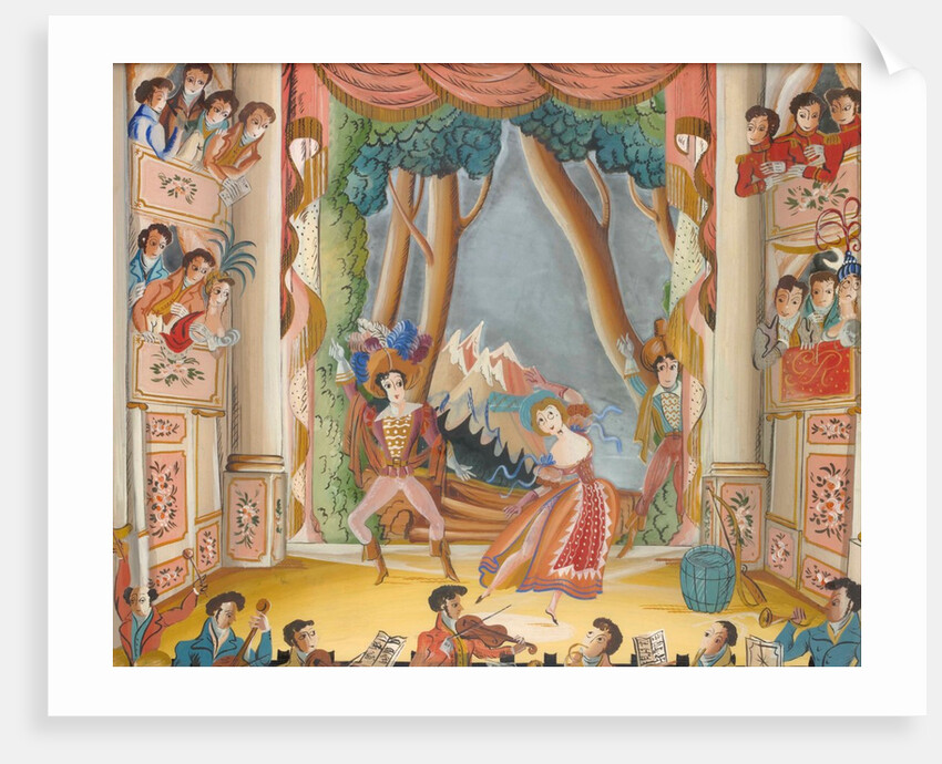 King George IV at a production of The Brigand at Drury Lane Theatre by Unknown