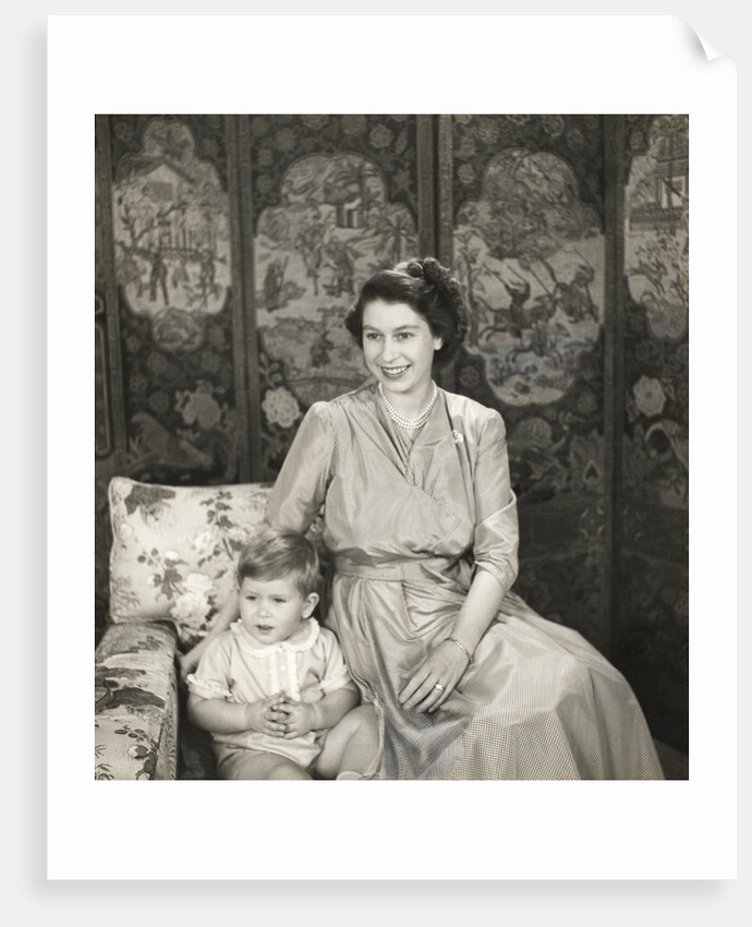 Princess Elizabeth and Prince Charles by Cecil Beaton