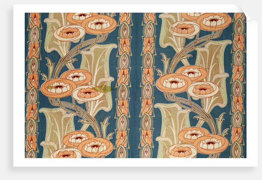 Furnishing fabric with flowers by F. Steiner & Co.