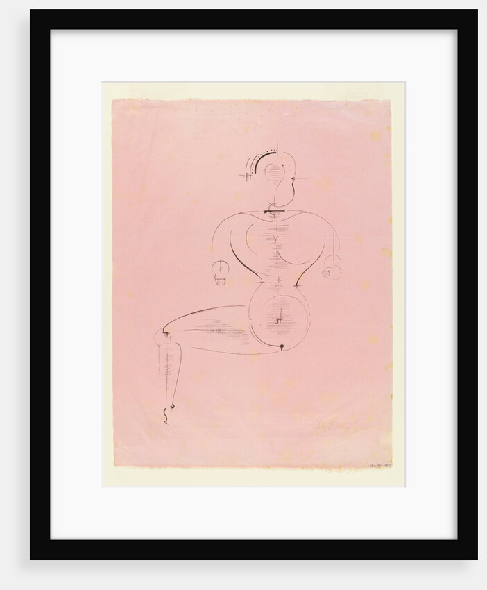 Figur von der Seite by Oskar Schlemmer