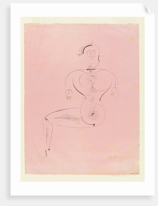 Figur von der Seite by Oskar Schlemmer