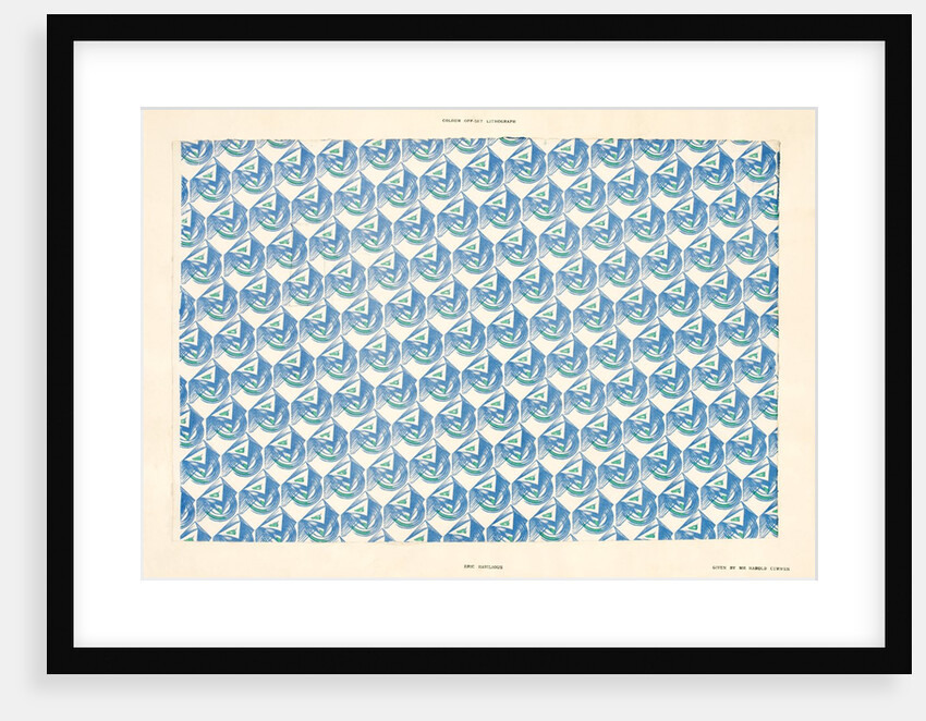 Pattern paper designed for the Curwen Press by Eric Ravilious