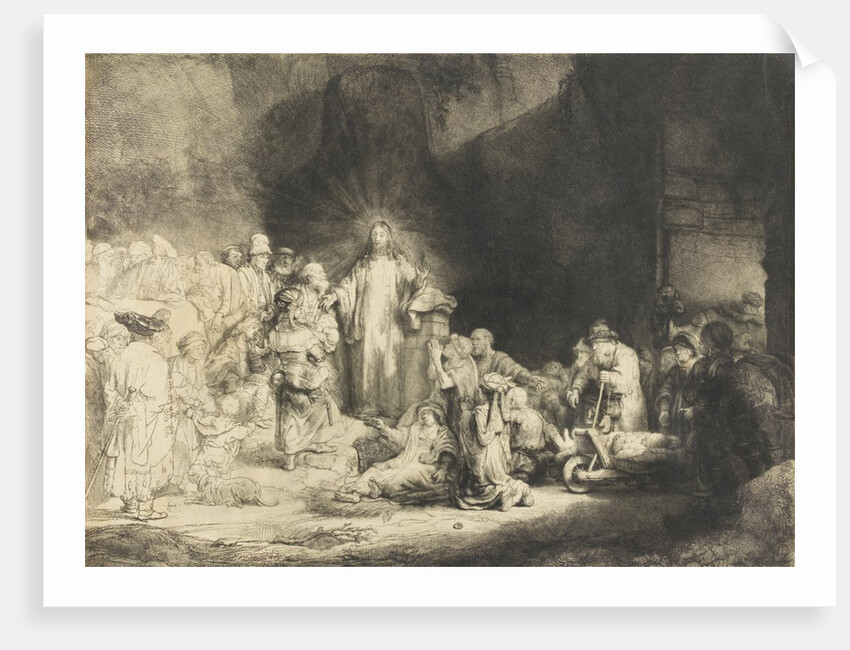 Christ healing the sick by Rembrandt van Rijn