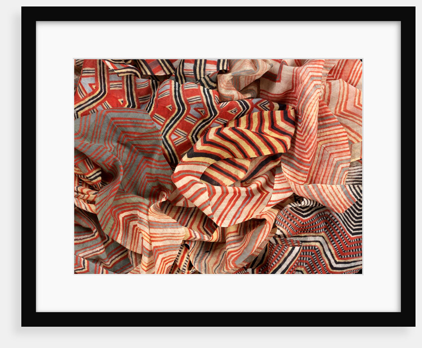 Multi coloured turban cloth by Unknown