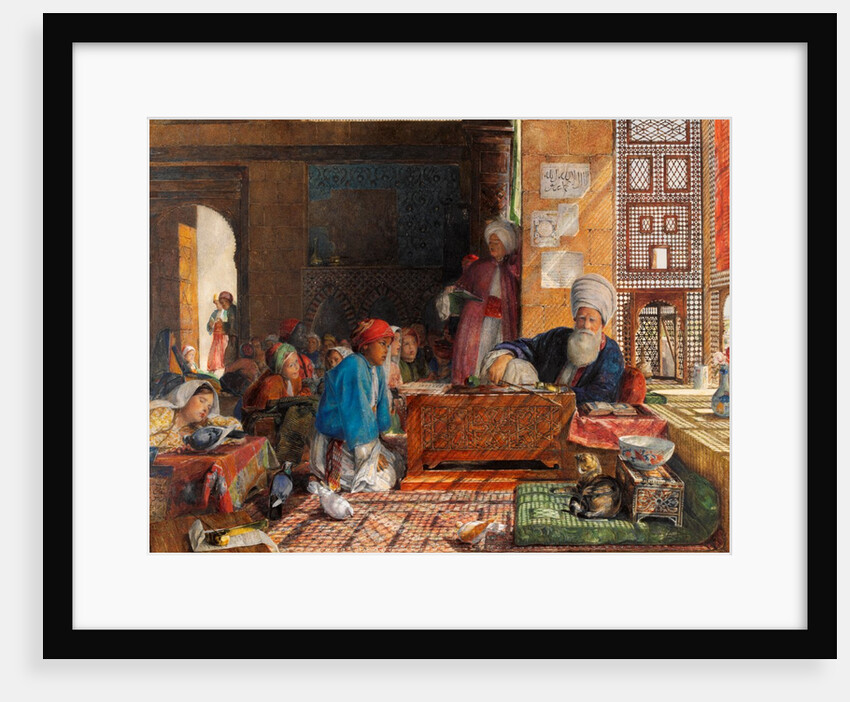 Interior of a school in Cairo by John Frederick Lewis