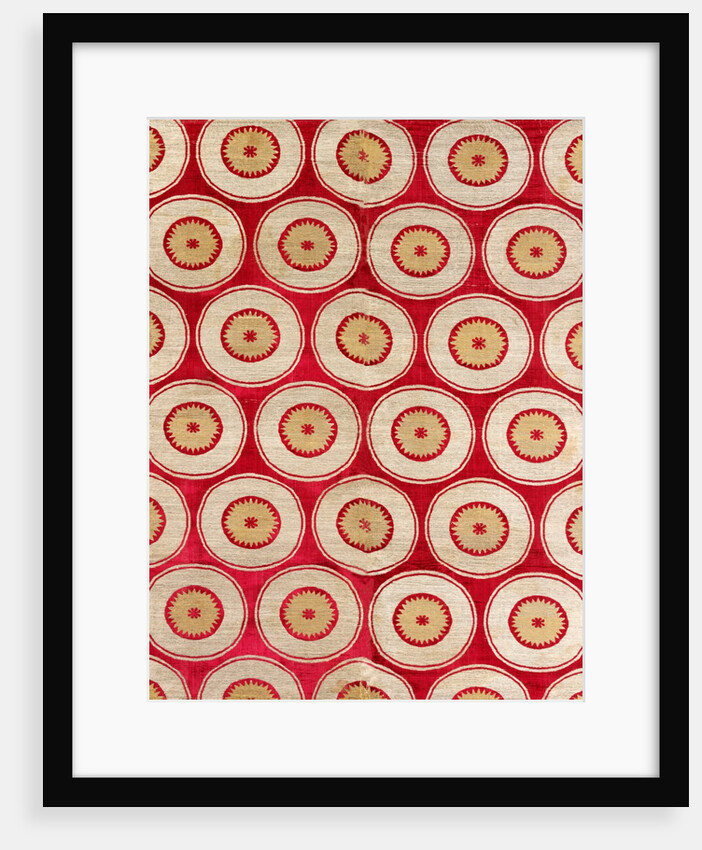 Textile with design of roundels by Unknown