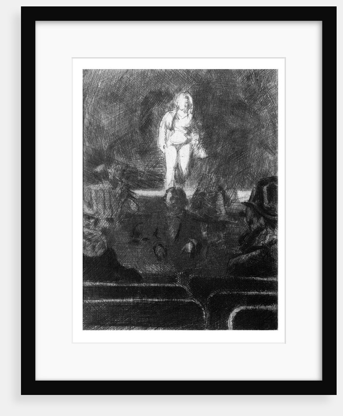 Emily Lyndale as Sinbad The Sailor, with Tom Tinsley in the chair at Gatti's by Walter Richard Sickert