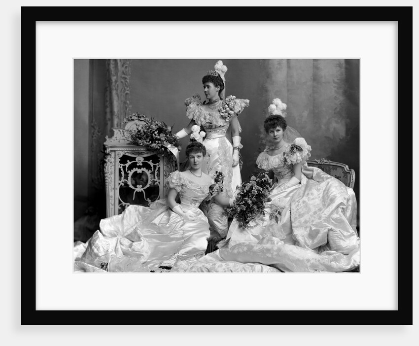 Lady Belhaven and Stenton with her daughters by Lafayette Portrait Studios