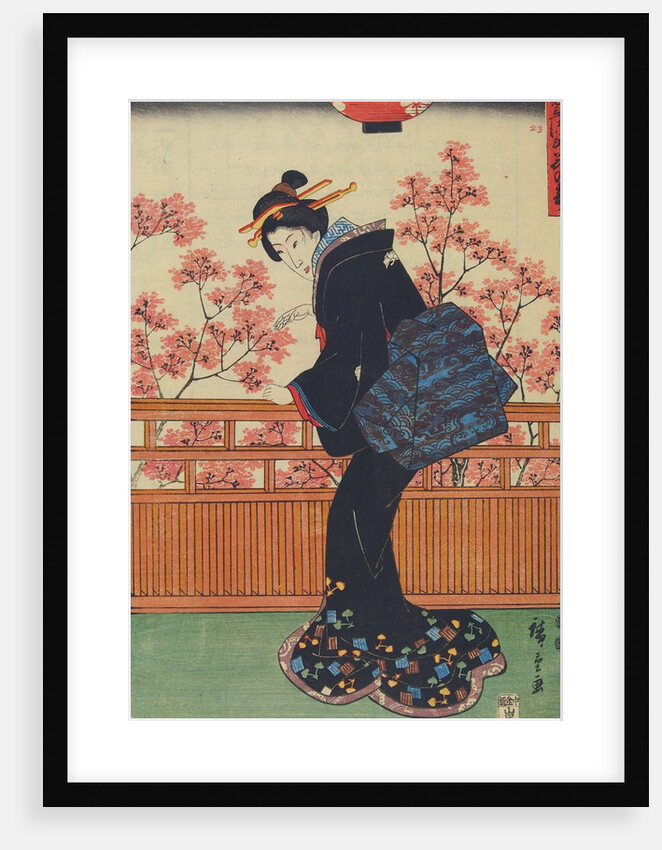 Picnic under cherry tree by Ando Hiroshige