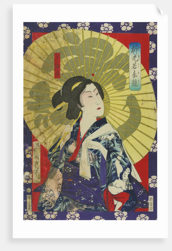 Portrait of a woman by Toyohara Kunichika