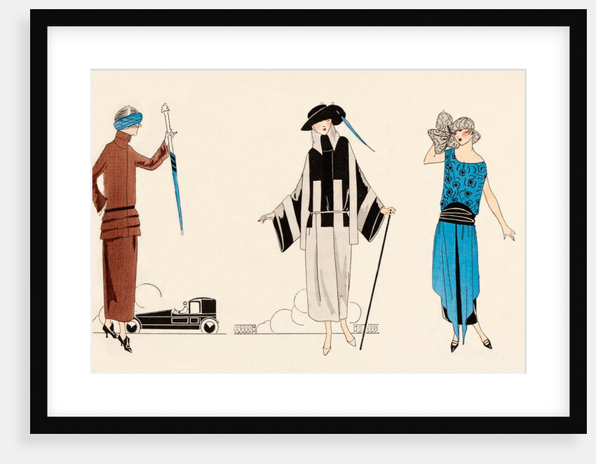 Fashion plate depicting day outfits by Anonymous