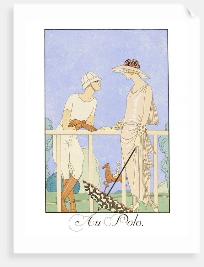 Au Polo by Georges Barbier