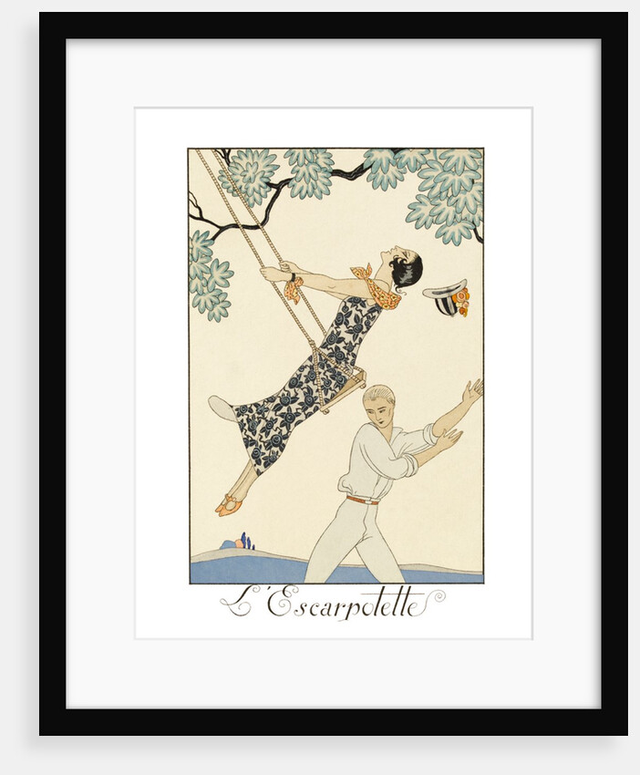 L' Escarpolette by Georges Barbier