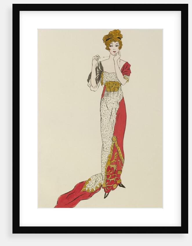 Design for summer evening dress by Jeanne Paquin