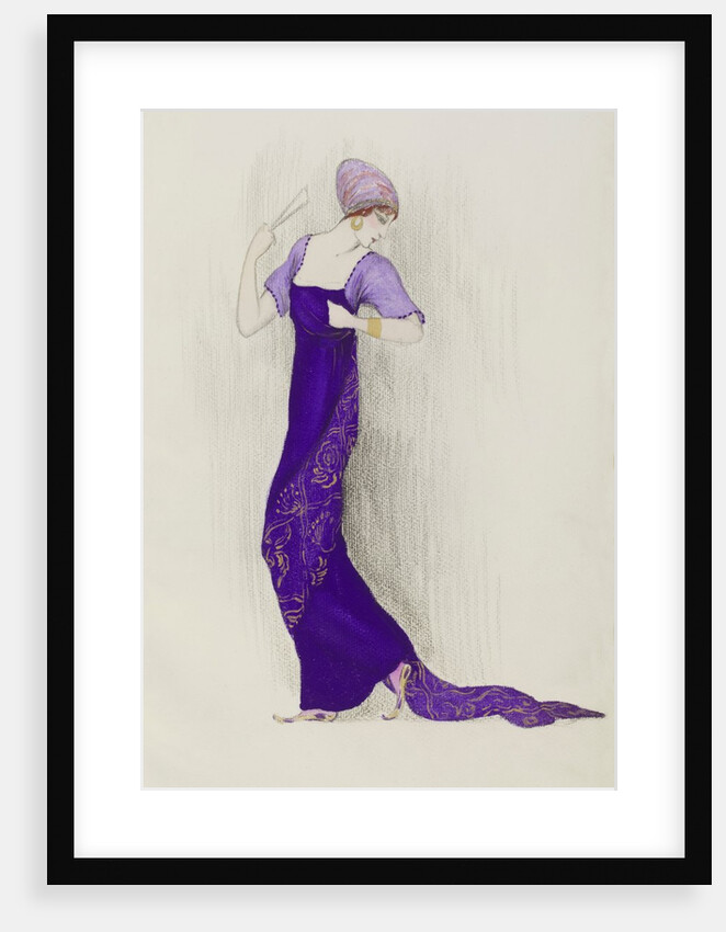 Design for winter evening dress by Jeanne Paquin