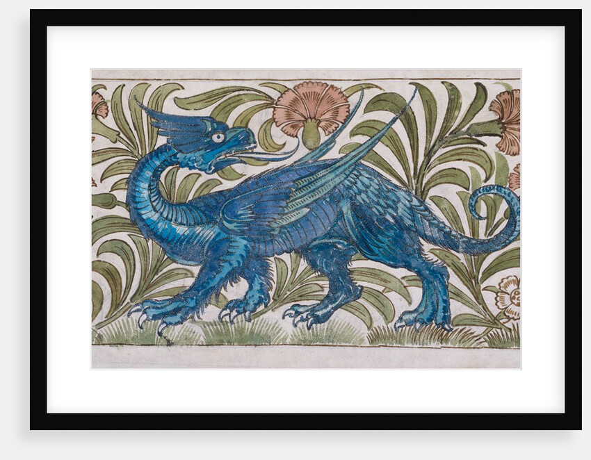 Dragon design by William De Morgan