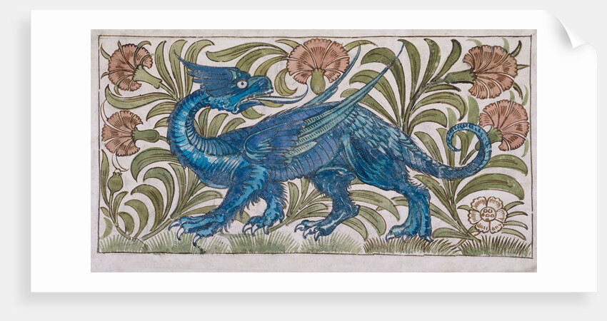 Dragon design by William De Morgan