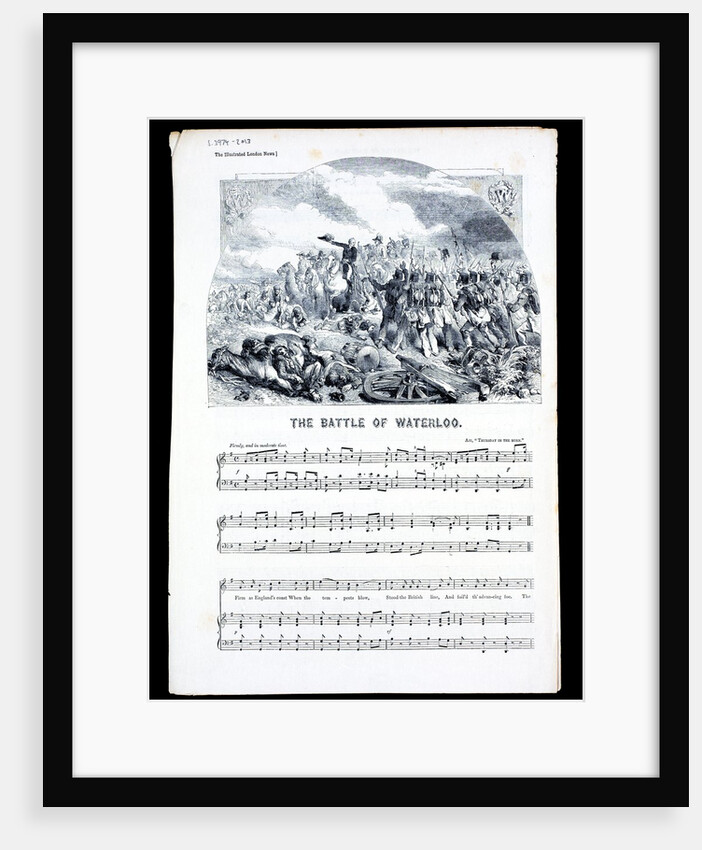Lyrics and sheet music for The Battle Of Waterloo by Anonymous