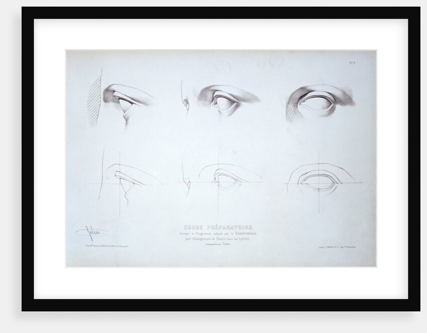 Cours Préparatoire, depicting images of eyes by Anonymous