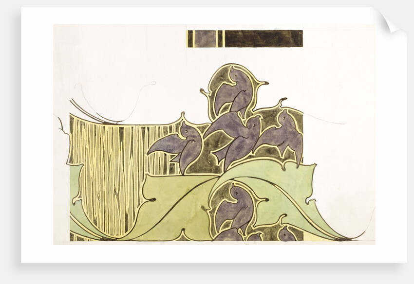 Textile design by C.F.A. Voysey