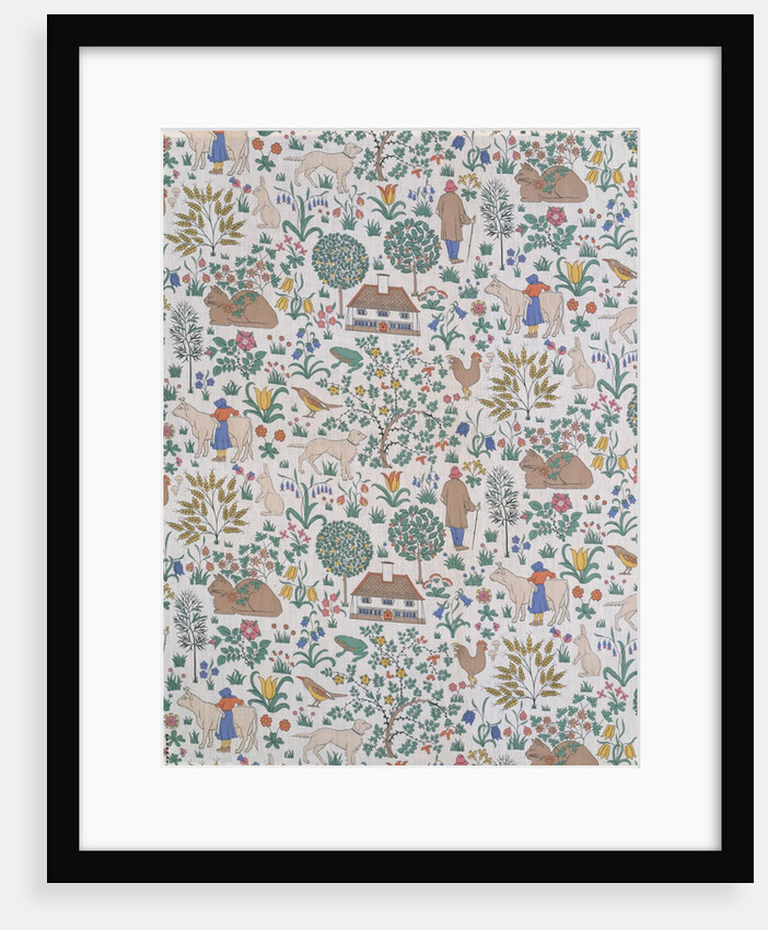 The House that Jack Built furnishing fabric by Charles Francis Annesley Voysey